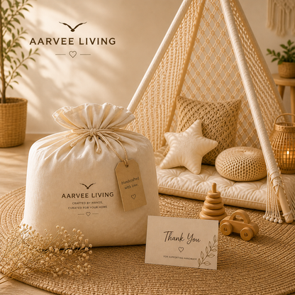Handcrafted Macramé Teepee – Cozy Corner for Play, Relax & Decor